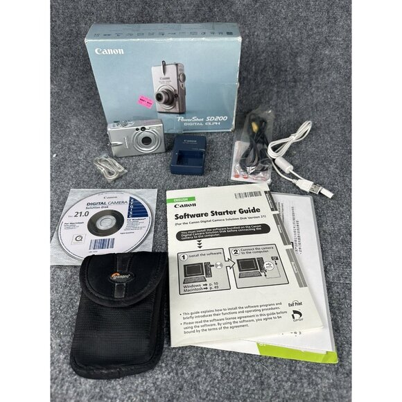 Canon Other - Canon Powershot SD200 Digital ELPH 3x Optical Digital Camera TESTED Accessories